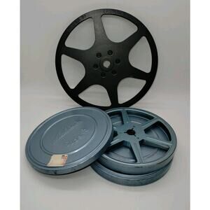 Vintage Eastman Kodak Movie Reel 8mm 7” & 2 Super 8mm 5" Arlan's Reel with Cases